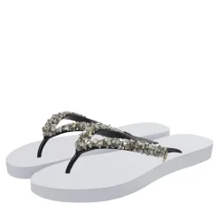 UZURII Zehentrenner Classic Aby Silver weiss Flip Flops