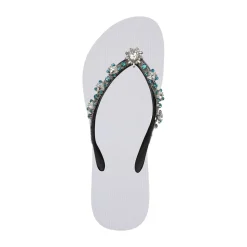 UZURII Zehentrenner Dolce Chrystal weiss Flip Flops