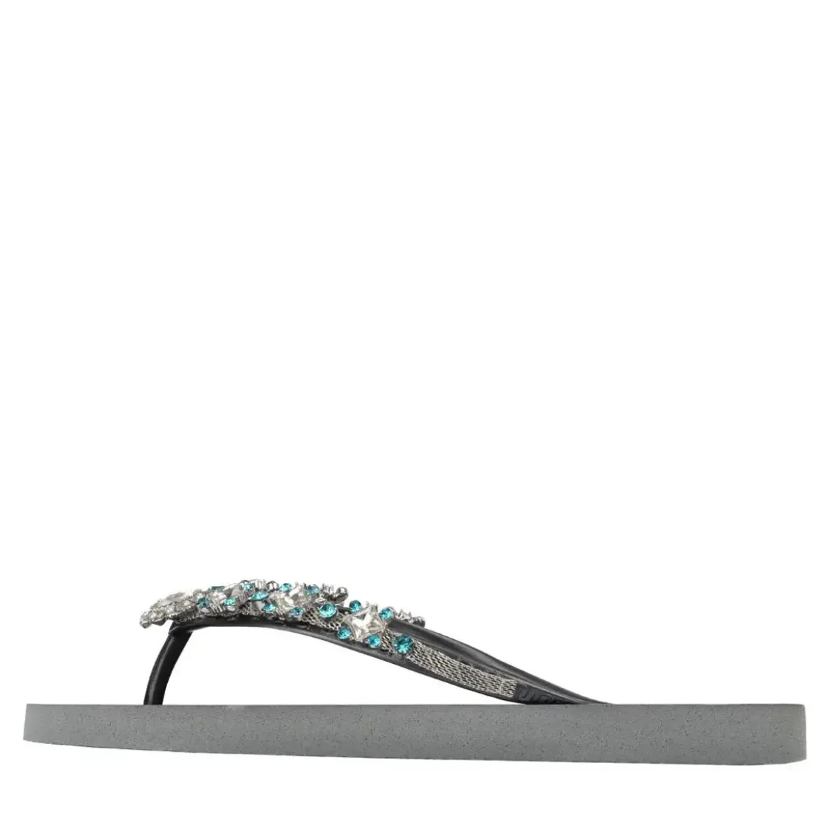 UZURII Zehentrenner Dolce Chrystal silber Flip Flops