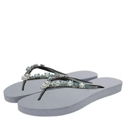 UZURII Zehentrenner Dolce Chrystal silber Flip Flops
