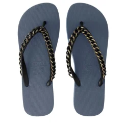 UZURII Zehentrenner Gold Large marine Flip Flops
