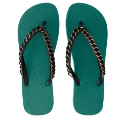 UZURII Zehentrenner Gold Large grün Flip Flops