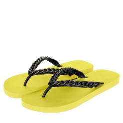 UZURII Zehentrenner Gold Large hell-grün Flip Flops