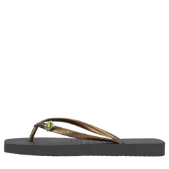 UZURII Zehentrenner Macrame Lizzy schwarz Flip Flops