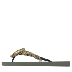 UZURII Zehentrenner Maria Army Green dunkel-grün Flip Flops