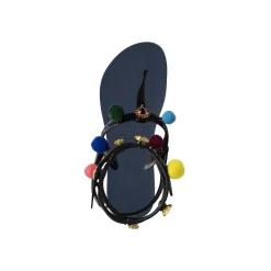 UZURII Zehentrenner Mondriaan Colorful Black marineblau Flip Flops