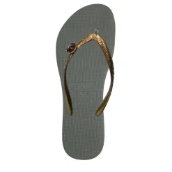 UZURII Zehentrenner Original Switch dunkel-grün Flip Flops