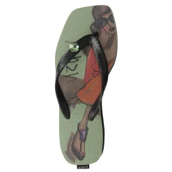 UZURII Zehentrenner Pearl Monroe grün Flip Flops