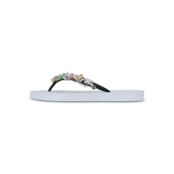 UZURII Zehentrenner Precious Colorful Bloom weiss Flip Flops