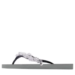 UZURII Zehentrenner Precious Bloom White silber Flip Flops