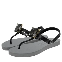 UZURII Zehentrenner Selena Diamond Silver silber Flip Flops