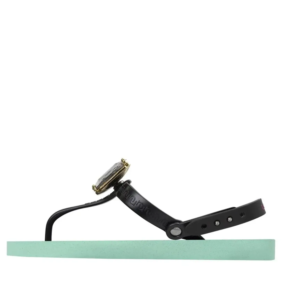 UZURII Zehentrenner Selena Diamond Silver mintgrün Flip Flops