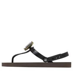 UZURII Zehentrenner Selena Diamond Silver mocca Flip Flops