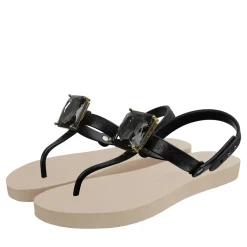 UZURII Zehentrenner Selena Diamond Silver sand Flip Flops