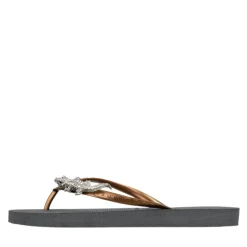 UZURII Zehentrenner Silver Crocodile Switch silber Flip Flops
