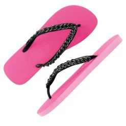 UZURII Zehentrenner Silver Large pink Flip Flops