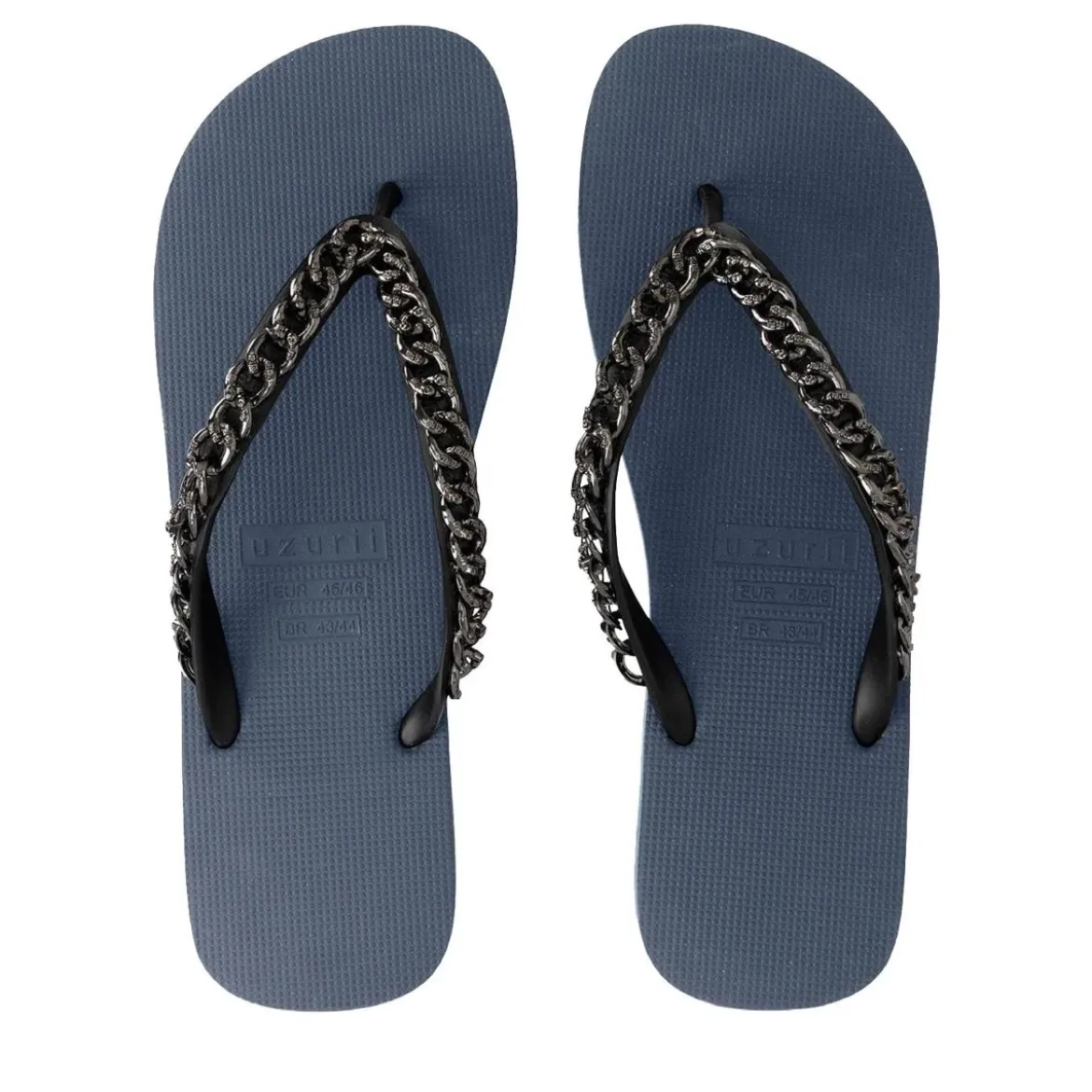 UZURII Zehentrenner Silver Large marine Flip Flops
