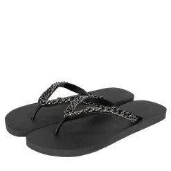 UZURII Zehentrenner Silver Large schwarz Flip Flops