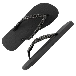 UZURII Zehentrenner Silver Large schwarz Flip Flops