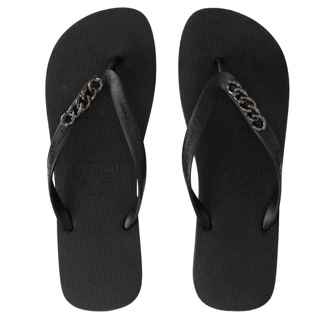 UZURII Zehentrenner Silver Small schwarz Flip Flops