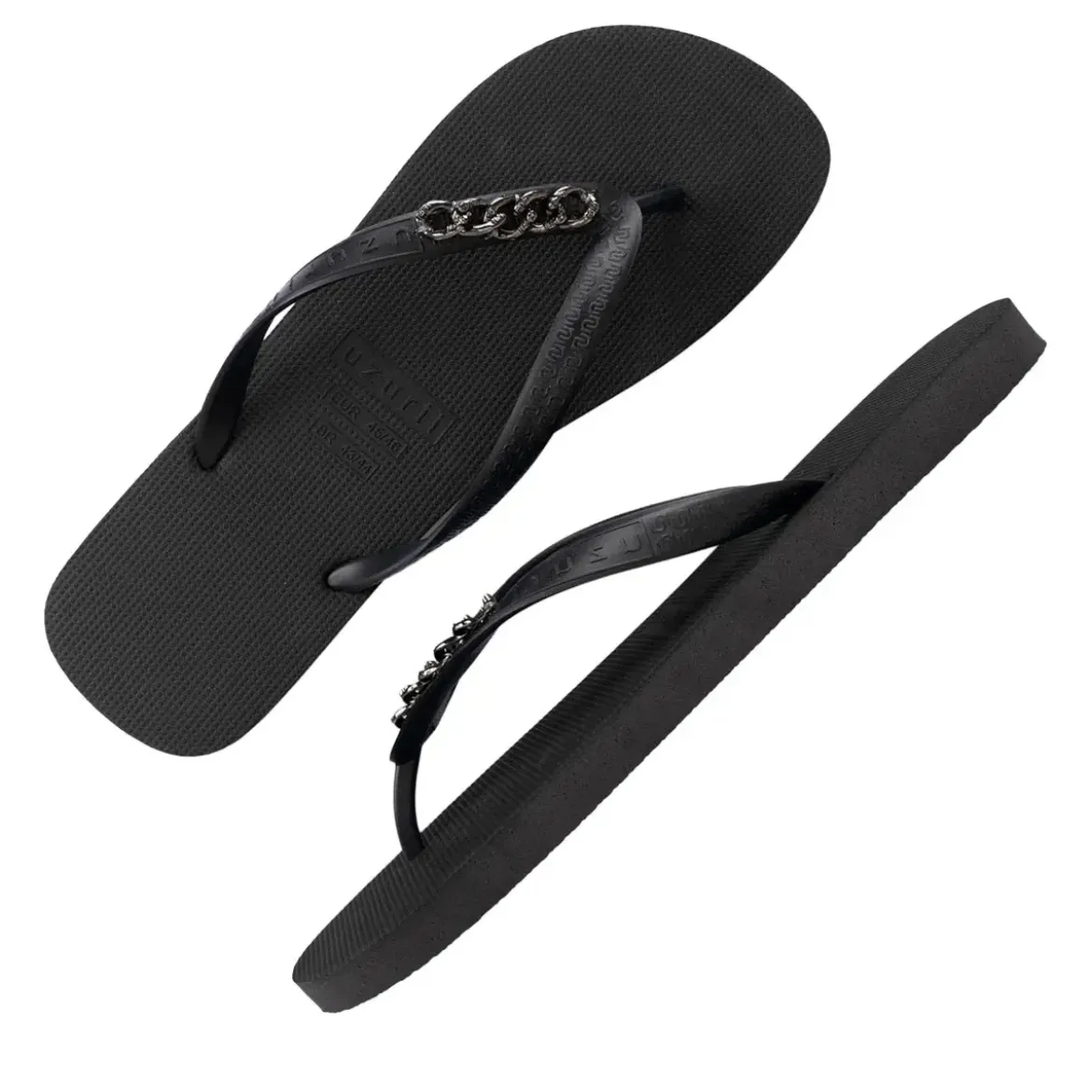 UZURII Zehentrenner Silver Small schwarz Flip Flops