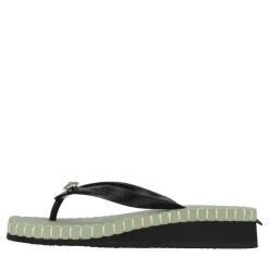 UZURII Zehentrenner Stitched by S Mid Heel Green grün Flip Flops