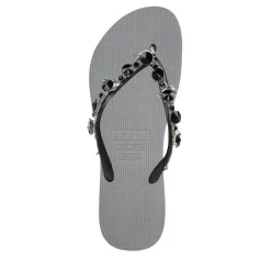 UZURII Zehentrenner Switch Mid Heel Army Green silber Flip Flops
