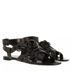 Valentino Garavani Atelier Rose Edition Sandals Leather Black Sandalen