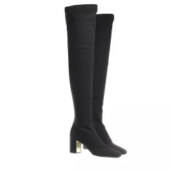 Valentino Garavani Boots Leather Black Overknee-Boots