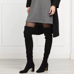 Valentino Garavani Boots Leather Black Overknee-Boots