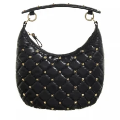 Valentino Garavani Mini Hobo Rockstud Spike 0NO nero Hobo Bag