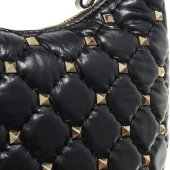 Valentino Garavani Mini Hobo Rockstud Spike 0NO nero Hobo Bag
