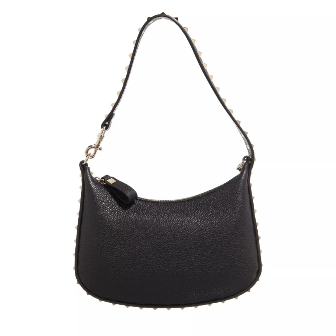 Valentino Garavani Mini Hobo Rockstud Nero Schultertasche