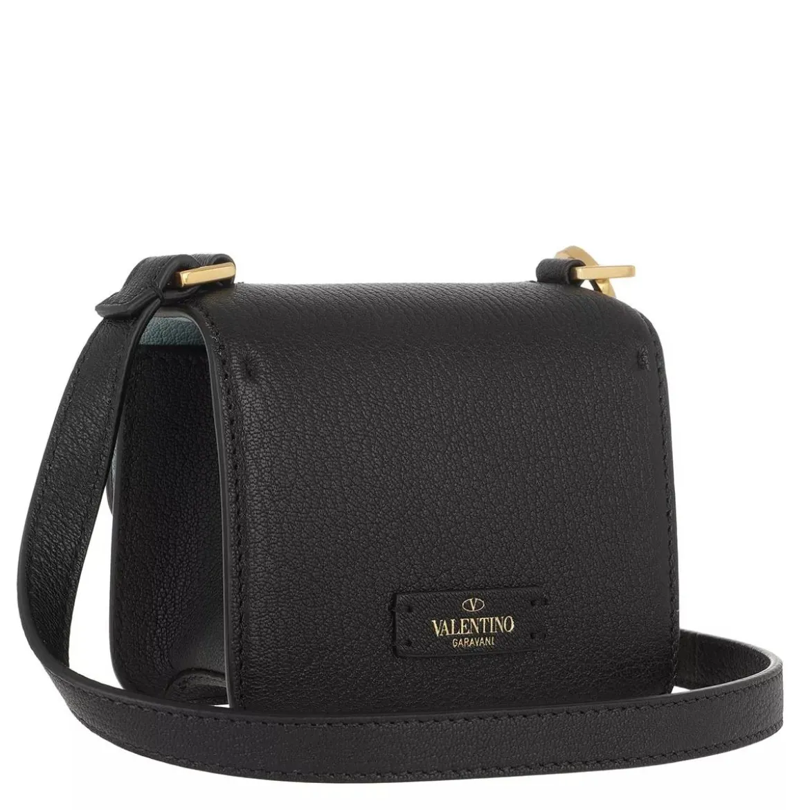 Valentino Garavani Mini Shoulder Bag Leather Black Crossbody Bag