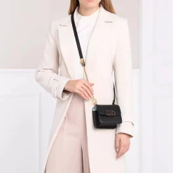 Valentino Garavani Mini Shoulder Bag Leather Black Crossbody Bag