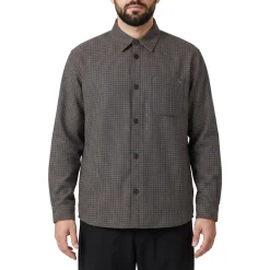 Valentino Garavani Overshirt aus Schurwolle braun Hemd
