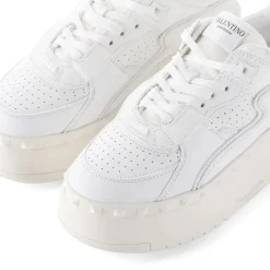 Valentino Garavani Plateau-Sneaker Freedots XL weiß Schnürschuhe