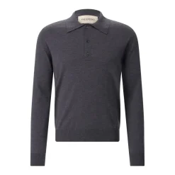 Valentino Garavani Poloshirt aus Wolle grau Poloshirt