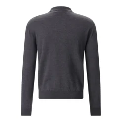 Valentino Garavani Poloshirt aus Wolle grau Poloshirt