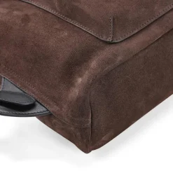 Valentino Garavani Rucksack aus Veloursleder braun Rucksack