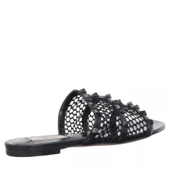 Valentino Garavani Sandal Rockstud Nero Slides