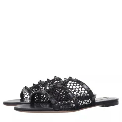 Valentino Garavani Sandal Rockstud Nero Slides