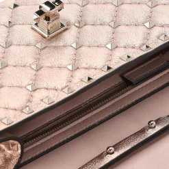 Valentino Garavani Schultertasche aus Nappaleder pink Crossbody Bag