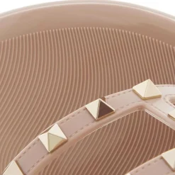 Valentino Garavani Thong Summer Rockstud Poudre Slides