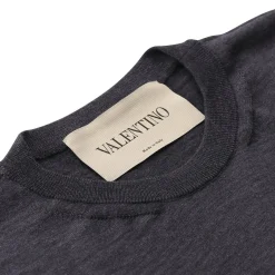 Valentino Garavani T-Shirt aus Schurwolle grau T-Shirt