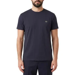 Valentino Garavani T-Shirt aus Baumwolle dunkelblau T-Shirt