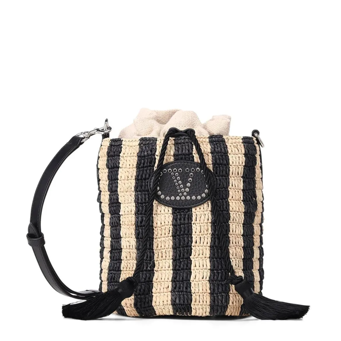 Valentino Garavani Umhängetasche mit Logo schwarz Crossbody Bag