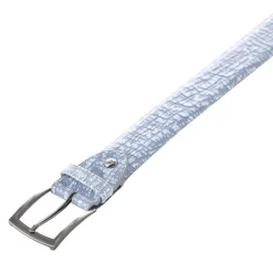 Van Bommel Gürtel aus Leder blau Ledergürtel