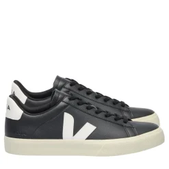 Veja Campo Leather Black White Low-Top-Sneaker