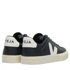 Veja Campo Leather Black White Low-Top-Sneaker